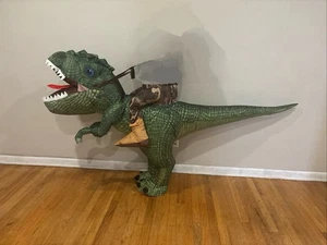 TYRANNOSAURUS REX Inflatable Dinosaur Adult Rider Halloween Costume Riding - Picture 1 of 17