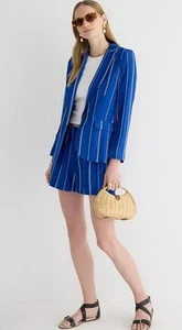 Blazer a Rayas Jacquard Azul Colección J.Crew Alfie Talla 2 BP794 - Imagen 1 de 6