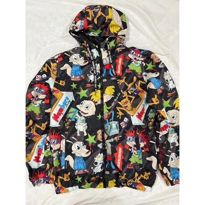 EUC Members Only X Nickelodeon Windbreaker Jacket Size Large  - Image 1 of 4