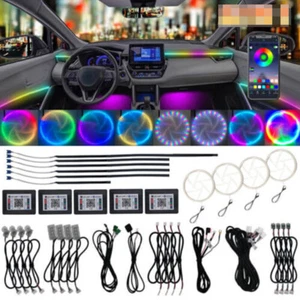Full RGB LED Bead Symphony Dream Car Interior Ambient Lighting Kit Light - Picture 1 of 33
