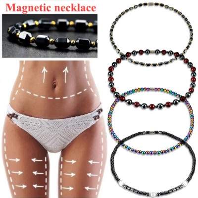 2025 Nuova Collana Perline Ematite Magnetica Terapia Artrite Sollievo Dolore Sano - Immagine 1 di 4