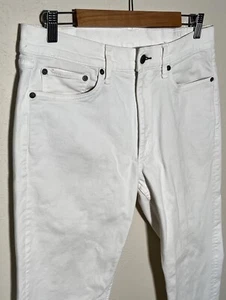Rag & Bone Fit 2 Slim Fit Jeans Optic White Button Fly Minimalist Men Size 32x31 - Picture 1 of 12
