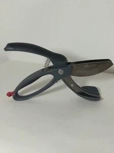 Pampered Chef Salad Chopper dual blade spring loaded lettuce shear Scissors 2582 - Picture 1 of 5