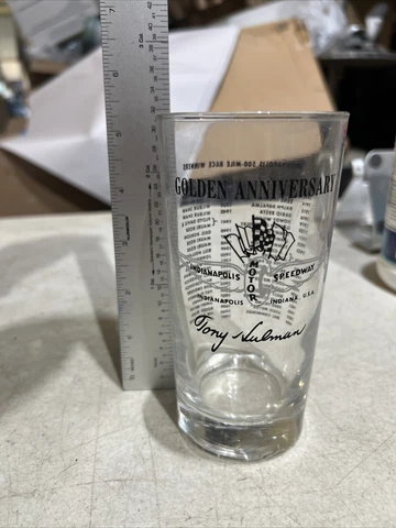 Tony Hulman 1962 Indianapolis Motor Speedway Rocks 6° Glass Vintage Indy 500 Cover