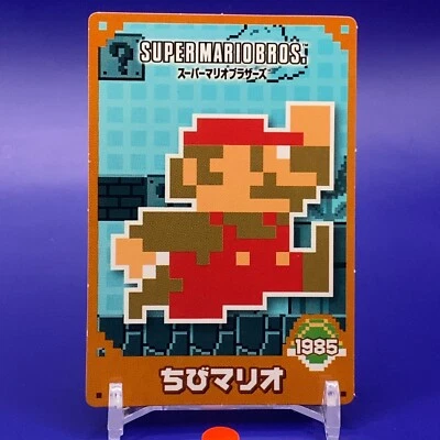 Mini Mario Top Super Mario Bros. Card 1985 Nintendo Japan F/S #5 - Image 1 of 4
