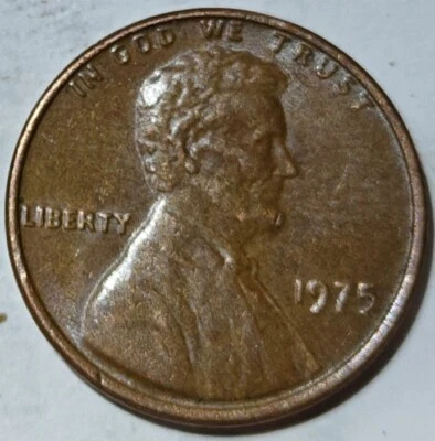 1975 Lincoln Memorial One Cent No Mint Mark Long 9 In Date 9.5/10 - Image 1 of 2