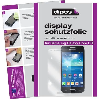 1x dipos Protection pour Samsung Galaxy Core LTE Film de d'écran cristal clair - Photo 1/4