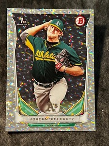 2014 Bowman 1st WHITE ICE Jordan Schwartz 