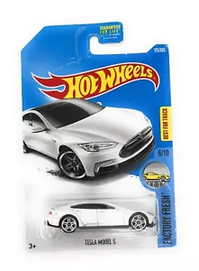 Tesla Model S 2017 Hot Wheels (blanco) 175 - *Desgaste menor del estante, fotos similares - Imagen 1 de 2