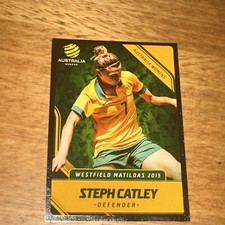 2015 TAP N PLAY STEPH CATLEY MATILDAS SILVER INSERT **WORLD CUP**