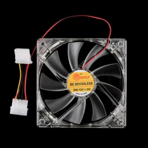 Quiet 120mm/120x120x25mm 12V Computer/PC/CPU LED Light Silent Cooling Case Fan - Picture 1 of 12
