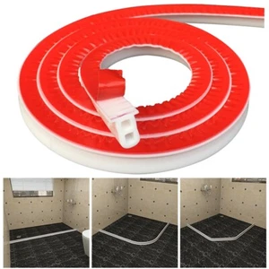 Flexible Silicone Bathroom Kitchen Floor Water Stopper Water Retaining Strip - Picture 1 of 8