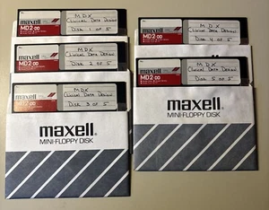 Vintage MDX Clinical Data Design 5.25” Floppy Disks VHTF - Afbeelding 1 van 5