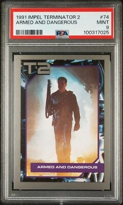 1991 IMPEL TERMINATOR 2 74 ARMED AND DANGEROUS PSA 9 - Image 1 of 2
