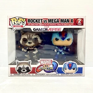 Funko Pop! Games: Marvel vs. Capcom - Rocket vs. Mega Man X 2 Pack Figure - New - Picture 1 of 7
