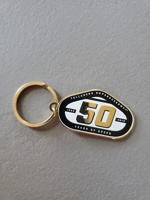 TALLADEGA SPEEDWAY 50 Year's of Speed Keychain / NASCAR /0324-cm - Image 1 of 4