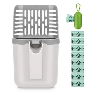 Large Cat Litter Scooper with Bags Upgraded Cat Litter Shovel with Holder and... - Picture 1 of 9