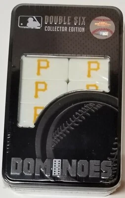 MasterPieces MLB Licensed Pittsburgh Pirates Double-Six Dominoes Sealed Fan Gift - Image 1 of 4