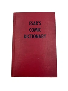 Edgar’s Comic Dictionary - Evan Esar (Vintage Hardcover Book 1943) First Edition - Imagen 1 de 8