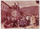 A Group Of Excursionists Noviy Light Crimea Vintage Photo