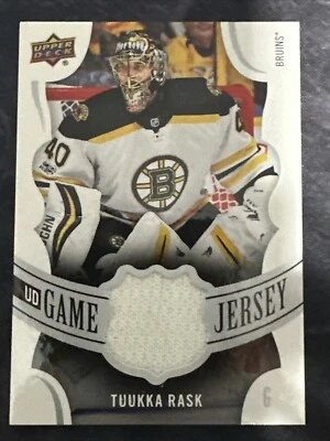 2018-19 Upper Deck Game Jersey GJTR Tuukka Rask Boston Bruins - Image 1 of 2