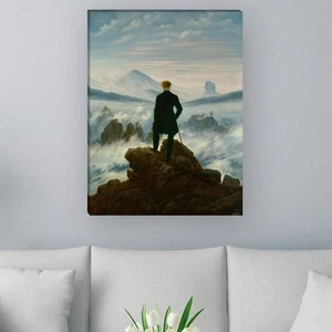 WANDKINGS Leinwandbild Caspar David Friedrich-"Der Wanderer über dem Nebelmeer" - Bild 1 von 3