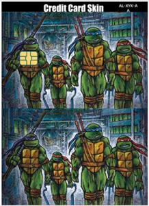 Teenage Mutant Ninja Turtles Credit Card Smart Sticker Skin Small Chips Bank - Picture 1 of 4