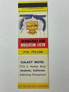Vintage Disneyland GALAXY MOTEL Motel Matchbook - Foto 1 di 2