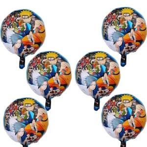 Anime Naruto Birthday Party Decorations,Balloon 6 Pcs U.S.New - Picture 1 of 4