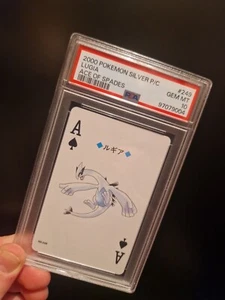 Lugia PSA 10 Pokemon Playing Card Ace Spades 2000 Silver Poker 249 Vintage Ace - Picture 1 of 2