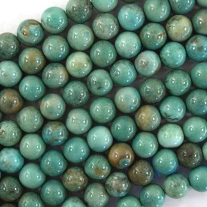 Cuentas redondas crisoprasa verde oscuro natural 10 mm hebra 15" S3 - Imagen 1 de 1