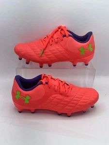 Under Armour Kid’s Soccer Cleats Size 4 * 3026748-600 Pink - Picture 1 of 10