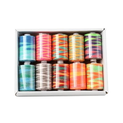 10 Spools 1000 Yards Sewing Thread High-speed Polyester All Purpose Threads - Image 1 of 4