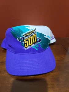 VTG Indianapolis Indy 500 Splash 1996 Logo 7 Athletic SnapBack Hat - Picture 1 of 9