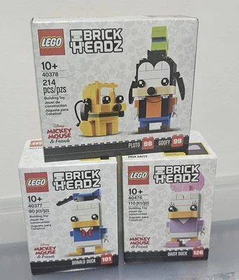 乐高 BRICKHEADZ 迪斯尼 GOOFY PLUTO 40378 唐纳德 40377 Daisy 40476 全新未拆封 — 第 1/4 张图片
