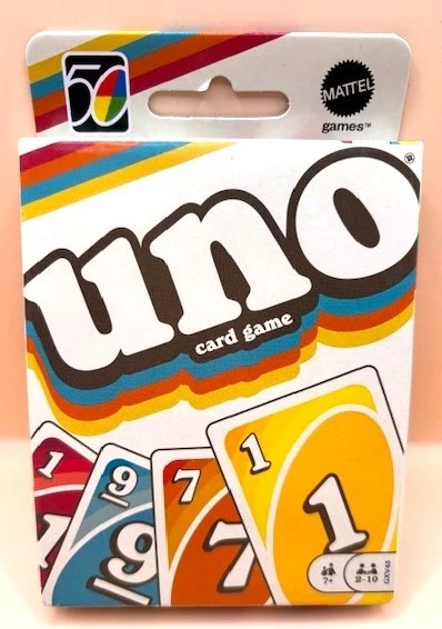 Mattel UNO Retro Classic Version Family Card Game #1 of 5 in Series - 1971's New - Image 1 of 1