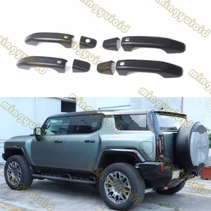 4x Para Hummer EV 2024 Negro ABS Mango Exterior Cubierta Protectora Mate - Imagen 1 de 9