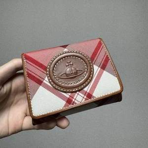 Vivienne Westwood Mini Folding Wallet Certified Authentic Leather Compact Purse - Picture 1 of 24