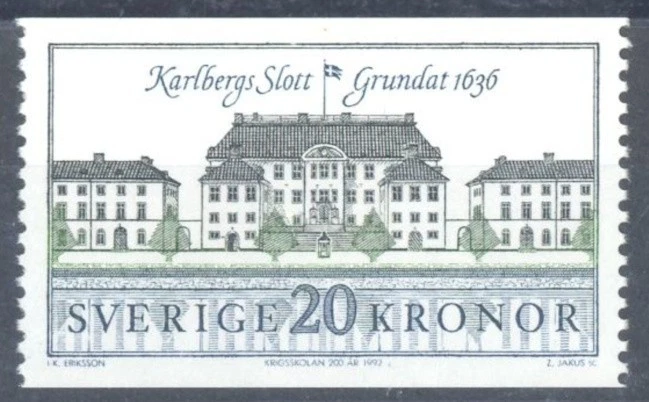 Sweden 1992 Architecture, Karlberg Castle, UNM / MNH - Image 1 of 1