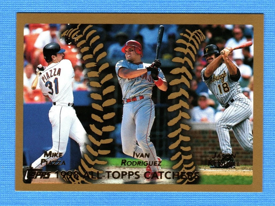 1999 Topps #459 Mike Piazza/Ivan Rodriguez/Jason Kendall All-Topps Mets/Rangers Foto 1 de 1