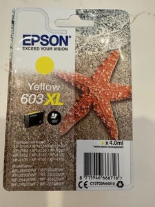 Epson Starfish 603XL Yellow Ink Cartridge C13T03A44010 - EP66671 EX 02-2024 - Zdjęcie 1 z 3