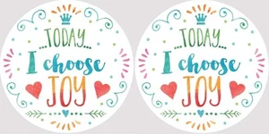 Today I Choose Joy Inspirational Car Coasters Set of 2 - Imagen 1 de 1