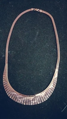 Collar de 17 pulgadas de plata 925 estilo Cleopatra UTC Foto 1 de 4