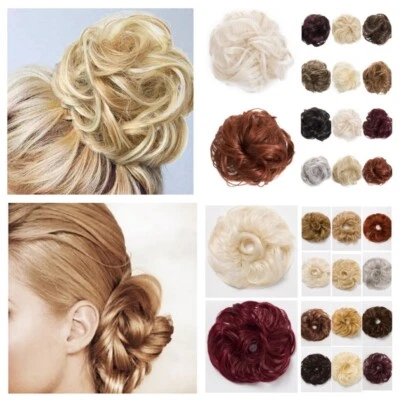 KOKO Scrunchie Bun Large Small Wavy Messy Updo Hair piece Wrap Natural Colours - Image 1 of 4