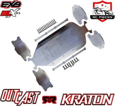 ARRMA KRATON EXB 8S OUTCAST BLX 1/5 STAINLESS STEEL CHASSIS PROTECTOR ARA320563 - Image 1 of 4