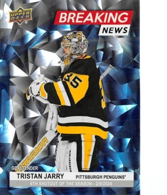 2024-25 Upper Deck Breaking News #BN7 Tristan Jarry - Image 1 of 2