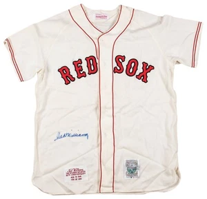 Ted Williams Signed Authentic Boston Red Sox Game Model Jersey Beckett COA - Picture 1 of 5