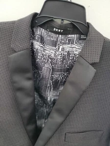 DKNY BIG BOYS TUXEDO JACKET - Picture 1 of 11