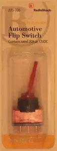 RadioShack 275-706 SPST Red Illuminated Automotive Toggle Switch ~ 20A at 12VDC - Bild 1 von 1