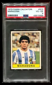 1979 Panini Calciatori #312 Diego Maradona Rookie PSA 4 - Picture 1 of 2